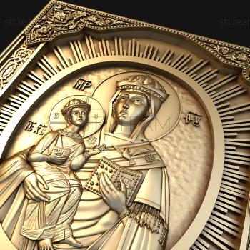 3D model Lesninskaya Icon of the Mother of God (STL)